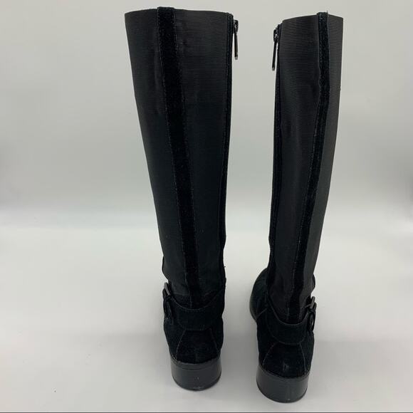 Donald Pliner Beso Black Suede Stretch Boot-8.5 - Picture 6 of 10